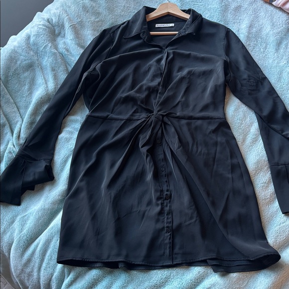 Abercrombie Long-Sleeve Front Knot Dress - Picture 3 of 6